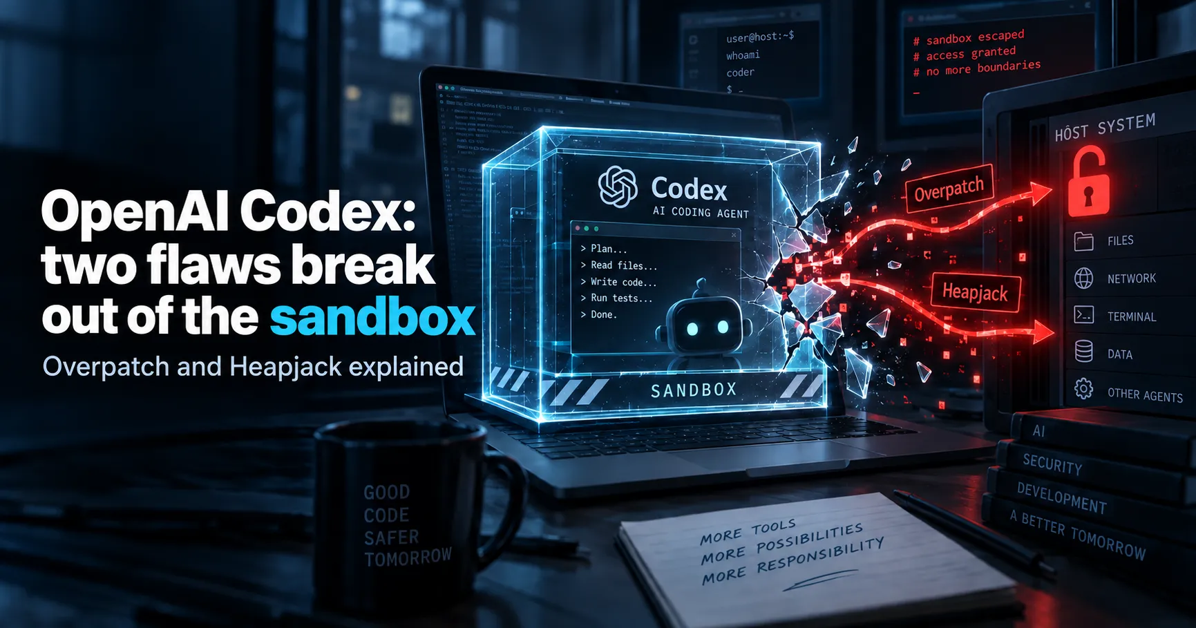 openai codex dos vulnerabilidades salida sandbox overpatch heapjack