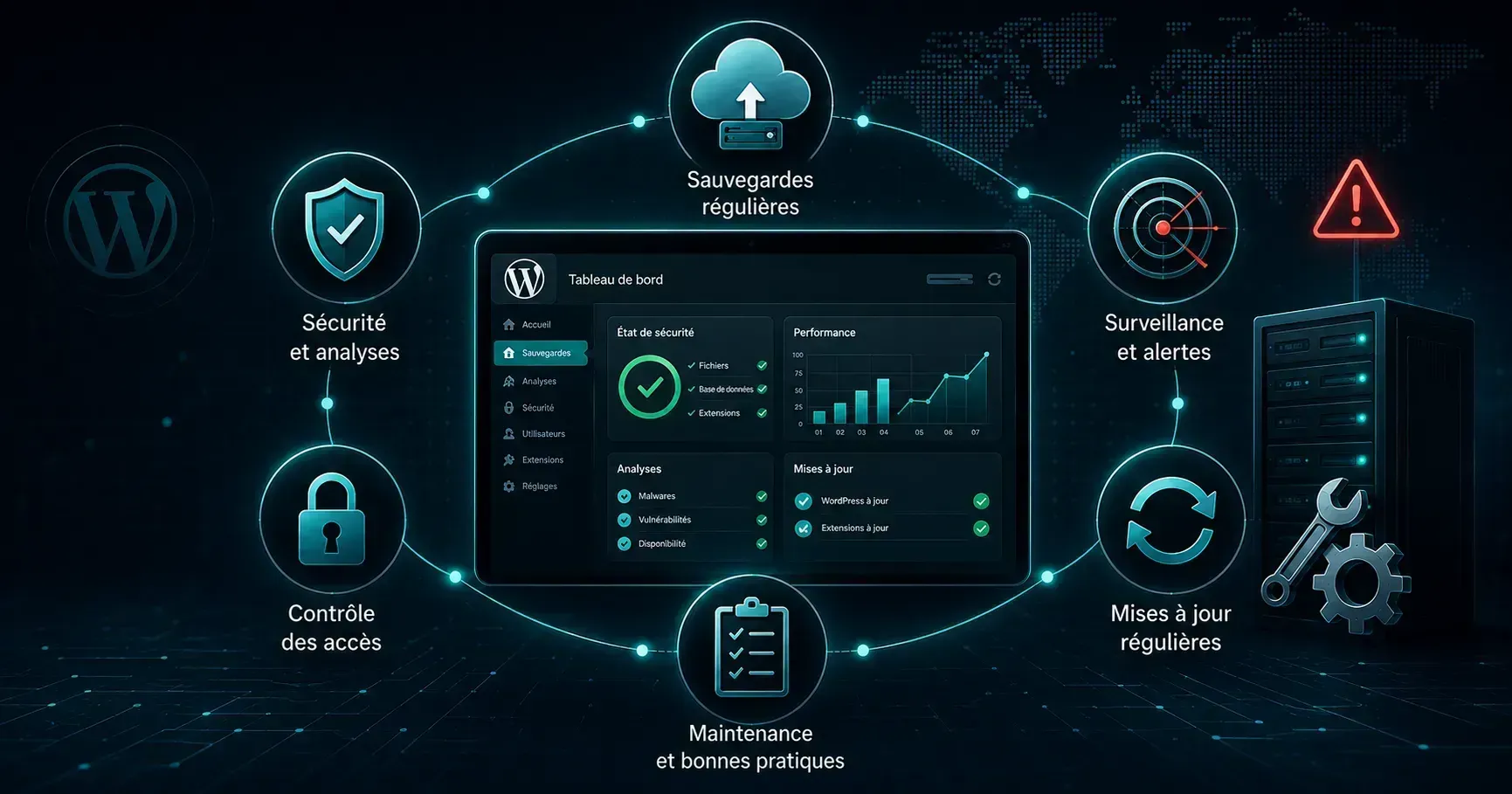 Preventive maintenance and good security practices for a WordPress site